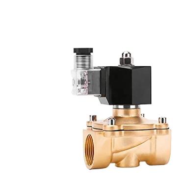 Imagem de DN15-DN50 Válvula solenoide motorizada normalmente fechada com economia de energia válvula de interruptor de latão válvula de água AC220V DC24V 1 peça (DN32, DC24V_NO FEVER)