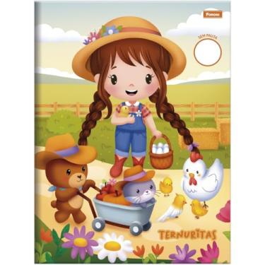 Imagem de Kit de Cadernos Brochurão, Foroni, Sem Pauta, Aventurinos, 60 Folhas, Pacote com 5