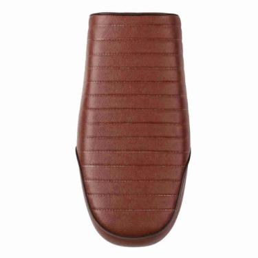 Imagem de Eacam Estilo Vintage, Selim de Couro PU, Sensação de Assento Confortável, Fácil de Instalar, para CG125 GN CB400SS (Estilo C)