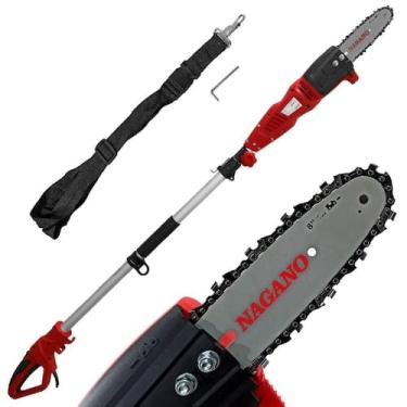 Imagem de Podador Elétrico de Galhos Arvore 2,4m 750w Telescópica Altura - Nagan