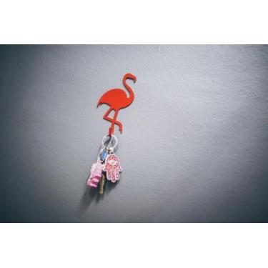 Imagem de Porta Chaves Cool - Flamingo - Laranja - Makers Manufatura