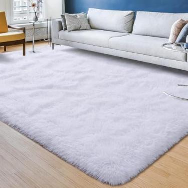 Imagem de Tapete 2x3m: Conforto e Decoração para sua Sala e Quarto (Branco)