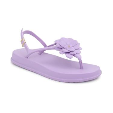 Imagem de Sandália Feminina Flor Nuvem | Leve, Confortável e Antiderrapante (Lilás, BR, Adulto, Faixa Numérico, 37, 38)