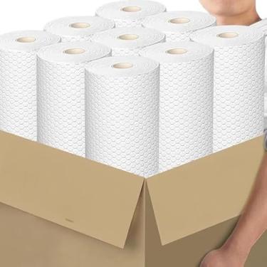 Imagem de 100 pçs pano de limpeza de cozinha não tecido engrossado descartável doméstico pano de limpeza de toalha super absorvente, branco