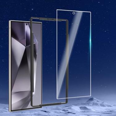 Imagem de 1 pacote com protetor de tela projetado para Samsung Galaxy S24 Ultra (6,8 polegadas) protetor de tela de vidro temperado, amigável a arranhões, sem bolhas, ultrarresistente
