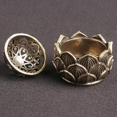 Imagem de Incensário decorativo de cobre para incensário, ornamento de mesa para loja, escritório, casa