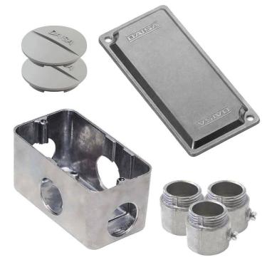 Imagem de Kit Condulete 3/4 Polegada Cx Multipla Tipo X Aluminio Daisa