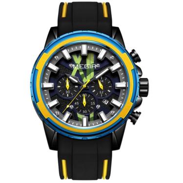 Imagem de Relógio Masculino Com Pulseira De Silicone Data Automática