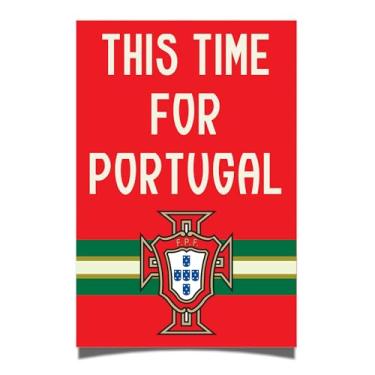 Imagem de Desert Cactus Pôster da Federação Portuguesa de Futebol de Portugal FPF Seleção das Quinas Futebol Futebol 28 x 43 cm Decoração de escritório Decoração Oficial Fan Gear (28 x 43 cm, Versão K)