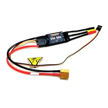 Imagem de FMS Predator 40A ESC 2-4S Electric Speed Controller 5V 3A BEC with XT60 & 3.5mm Bullet Plugs for RC Airplane Model Plane Spare Parts