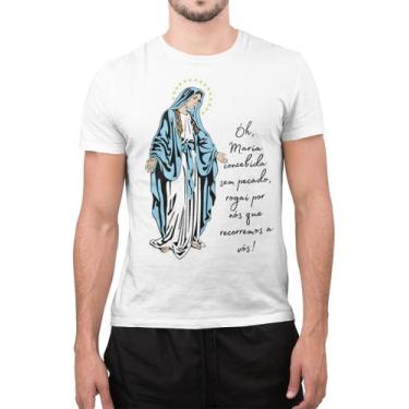 Imagem de Camiseta Nossa Senhora Das Graças Estampa Religiosa Fé - Sublimium, Br