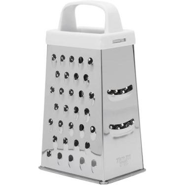 Imagem de Ralador em Inox, 4 Faces, Lâminas de Aço Inoxidável Afiadas, Ergonomic