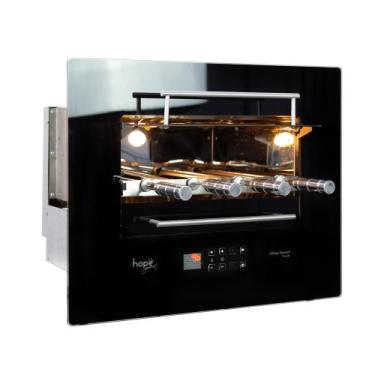 Imagem de Churrasqueira eletrica glass smart 4 touch hope gourmet 220volts, Pret