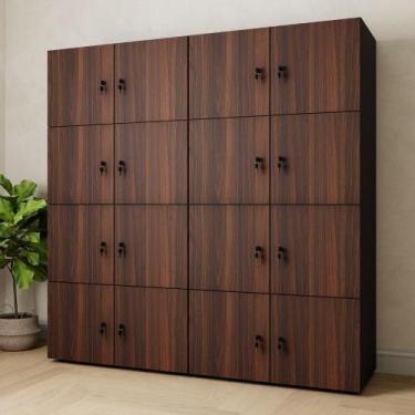 Imagem de Armário Organizador Locker 16 Portas c/ Chave F5 Office - F5 Office G,