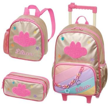 Imagem de Kit Escolar Lilica Ripilica 2026 Original Pacific, Mochila Mala De Rod