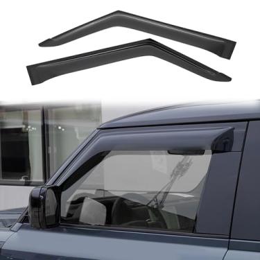 Imagem de CTH Para Land Rover Defender 90 2020-2025 Janela Lateral Defletores de Vento Sun Rain Guard Ventilação Sombra Janela Viseiras Acessórios de Carro 2 peças