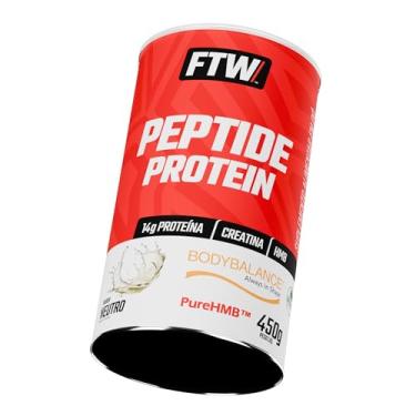 Imagem de FTW Peptide Protein BodyBalance 450g, Suplemento com Peptídeos de Colágeno Hidrolisado, Creatina Micronizada, HMB e Vitamina C, Apoio à Massa Muscular, Força e Recuperação, Sem Glúten (Neutro)