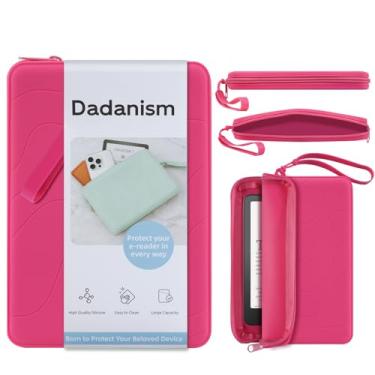 Imagem de Dadanism Embreagem de silicone de 16 a 7 polegadas para Kindle Paperwhite e Kindle Colorsoft Signature Edition, K-indle de 15 cm, Kobo, Nook E-Reader, bolsa multiuso com revestimento antipoeira para