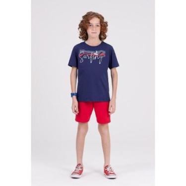 Imagem de Conjunto Infantil Menino Ondas Marinho-Masculino