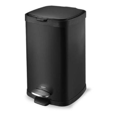 Imagem de Lixeira Multiuso Brinox 12 Litros - Fechamento Suave - Preto