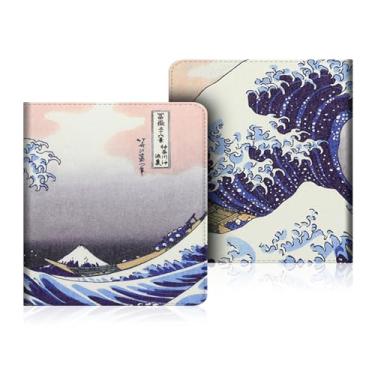 Imagem de Yzlvigrous Capa de Suporte para 7 Polegadas Kindle Oasis 9th/10th Gen 2017/2019, Modelo: CW24WI/S8IN4O, Cubra com Sono Automático/Wake Hand Held