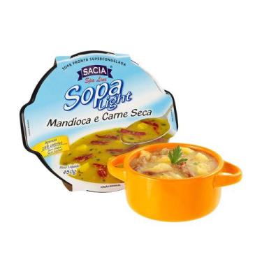 Imagem de Sopa de Mandioca e Carne Seca Light Sacia 450g