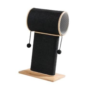 Imagem de Baoblaze Postagem de arranhões de gato com moldura de escalada no túnel, acessórios de animais pretos Proteção de móveis para garras de moagem de gatos