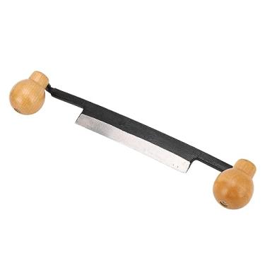 Imagem de Fafeicy Lâmina de Aço de Tungstênio, Faca de Tração Com Cabo de Madeira Antiderrapante Duplo, Alta Eficiência de Corte para Marcenaria, Faca de Tração Reta, Cabo de Tora, Lâmina de Aço de