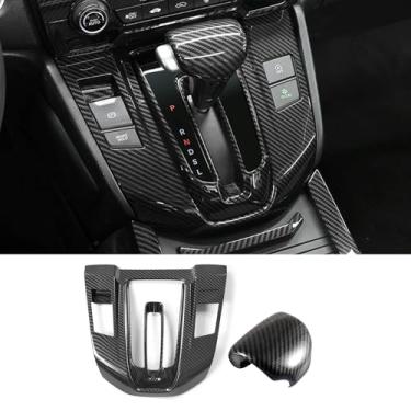 Imagem de FQMY Capa de painel de caixa de câmbio de marchas de carro moldura interna capa de botão de mudança de marchas acessórios de decoração de interiores para Honda CRV CR-V 2017 2018 2019 2020 2021 2022