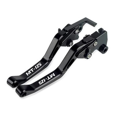 Imagem de Manete de Freio e Embreagem para MT125 2014-2022 Acessórios Moto CNC 6061 Billet Anodizado Curto 6 Posições Ajustáveis Hardware Aço Inoxidável Pivô Latão Personalizado Bore Substituição O M Instalação