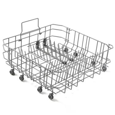 Imagem de Allstare 20007189 20000533 Substituição da prateleira inferior da máquina de lavar louça para peças da máquina de lavar louça Bosch Rolos térmicos Série 300 500 800 61.0 cm Rodas inferiores para