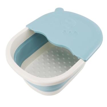 Imagem de Phefop Bacia Dobrável para Banho de Pés, Material PP, Design de Pontos de Acupuntura para Massagem Nos Pés, Banheira Dobrável para Crianças e Viagens, Tamanho 15,4 X 11,8 X 6,7 Polegadas (#12)