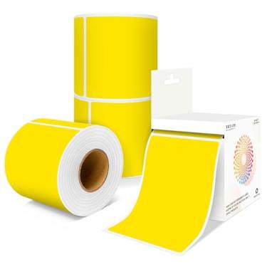 Imagem de Etiquetas de mudança de casa de 7 x 12 cm, 4 rolos, 1000 adesivos, etiquetas de caixa de embalagem grande, adesivos retangulares coloridos de inventário para suprimentos de mudança codificados por