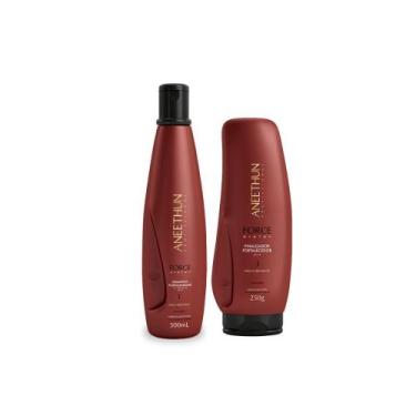 Imagem de Kit aneethun force shampoo, finalizador 250g