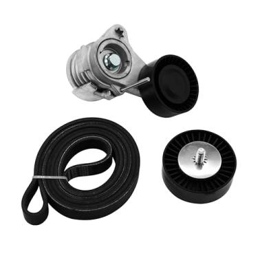 Imagem de GLOCRORET Kit de tensor de correia de transmissão adequado para BMW 128i 325i 325xi 328xi 330i 330xi 525i 525xi 528i 528xi 530i 530xi X3 X5, 3.0L L6, substitui ADK0022P, 39112, 6K1999 0