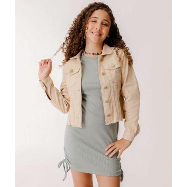 Imagem de Vestido Juvenil Canelado Marisa Tam 10 a 16-24121, Cinza, 16