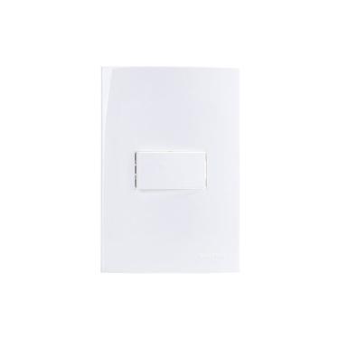 Imagem de Interruptor Paralel. MarGirius Sleek 10A com Placa 4x2 Branco
