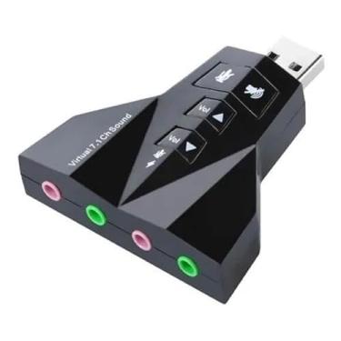 Imagem de Placa de Som USB Universal para Computador PC