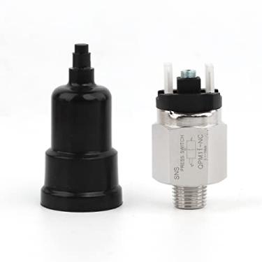 Imagem de SNS Interruptor de pressão pneumático ajustável tipo diafragma rosca macho de 1/8 polegada normalmente fechado QPM11-NC-N1