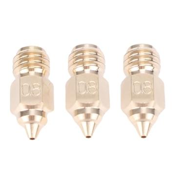 Imagem de Asixxsix Bico de Impressora 3D de 0,8 Mm, Bico Hotend de Latão à Prova de Alta Temperatura, Entupimento Reduzido e à Prova de Vazamento, Com Fácil Instalação, para Impressora 3D Ender 5