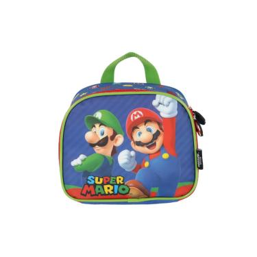 Imagem de Lancheira Mario Bros Azul - Unico