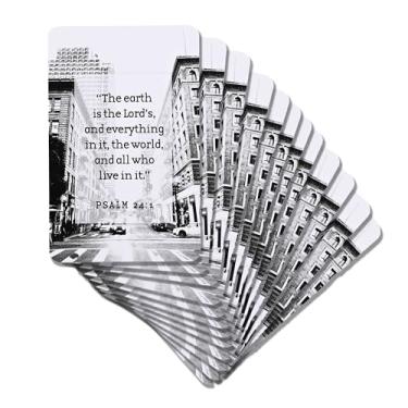 Imagem de Dicksons Marcador de livro cristão inspirador para livros, estudo bíblico, diários de 6 x 10 cm, cartolina Earth is The Lord's Pacote com 12