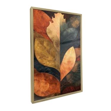 Imagem de Cartazes Pôsteres e Impressões Quadro Decorativo com Moldura Sala Quarto Pintura Natureza As Folhas de Outono Quadros e Obras de Arte(Freijó 60x90 Sem Vidro)