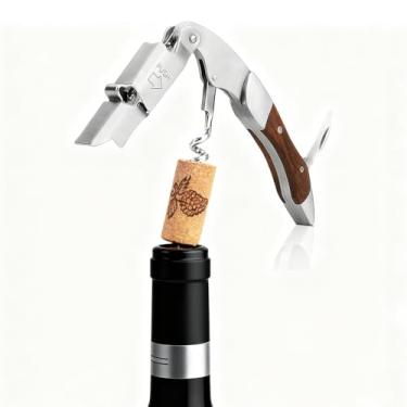 Imagem de Saca-rolhas profissional de aço inoxidável portátil, ferramenta multifuncional para amantes de vinho