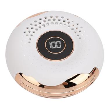 Imagem de Alomejor Ventilador de Pescoço Suspenso Portátil, USB Recarregável Mini Shape Squisty Fan Com Exibição de Energia Inteligente para Desktop (WHITE)