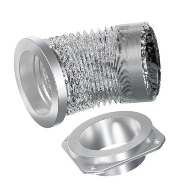 Imagem de Garosa Kit de Vedação Hermética do Auto Alinhamento do Respiradouro Secador ímã Com Mangueira da Folha de Alumínio para a Ventilação de Exaustão Secador Fácil Instalação