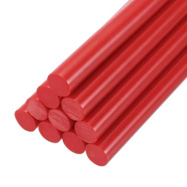 Imagem de PATIKIL Bastões de cola quente para pistola de cola, 10 peças de bastões de cola adesivos coloridos de derretimento a quente a granel para projetos faça-você-mesmo, decoração de arte de artesanato