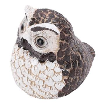 Imagem de Generic Owl Key Hider, Porta-Chaves Sobressalentes Decorativo à Prova D'água de Resina Premium, Caixa de Armazenamento Oculta para Quintal de Jardim, Com Compartimento Secreto para