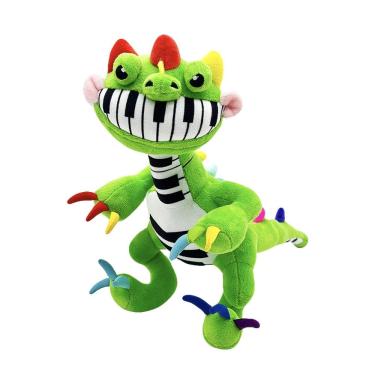 Imagem de Brinquedo de boneca de pelúcia Pianossauro Verde Dinossauro 20x33cm para crianças