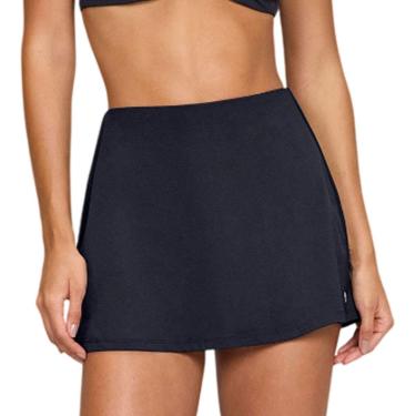 Imagem de Shorts Saia Feminino Alto Giro Eterna Sobreposta Preta - 101-Feminino